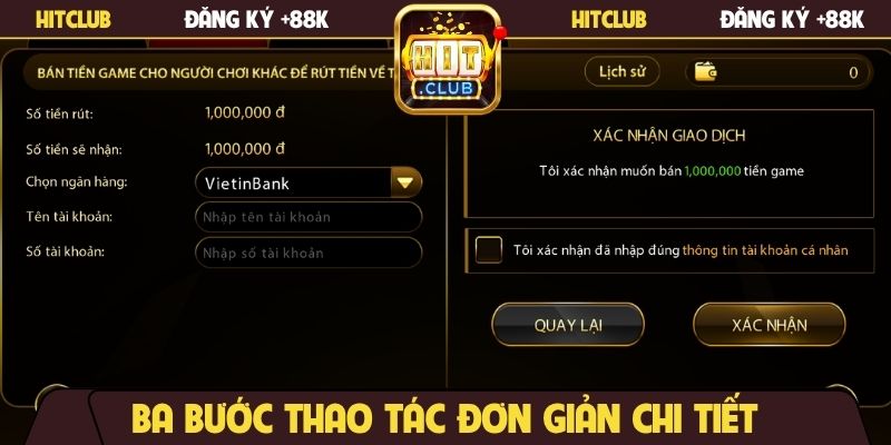 Ba bước thao tác đơn giản chi tiết