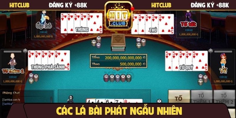 Các lá bài phát ngẫu nhiên