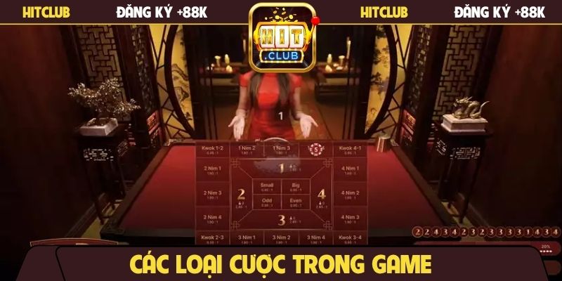 Các loại cược trong game