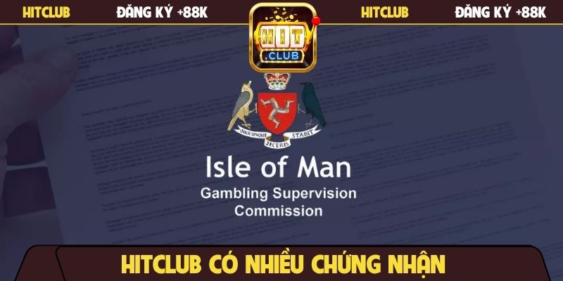 Hitclub có nhiều chứng nhận